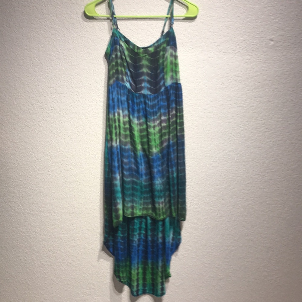 Poetry Tye dye hi-lo Dress lg